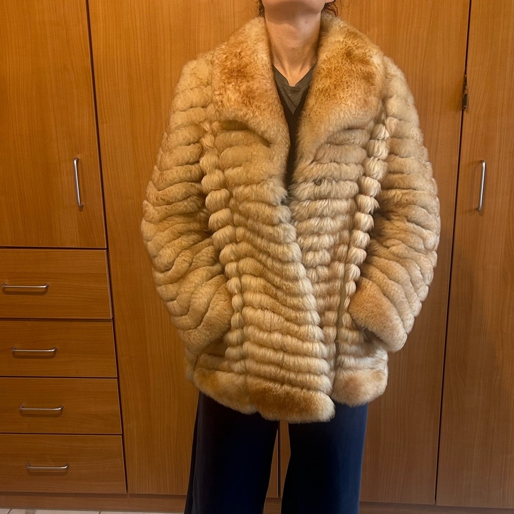 Authentic Tan Fur Coat